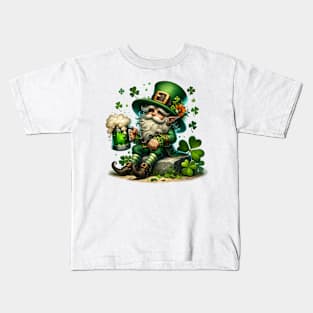 St Patricks Day Leprechaun Kids T-Shirt